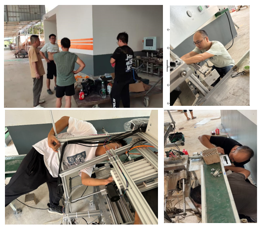 高溫下敬業堅守的晗光人